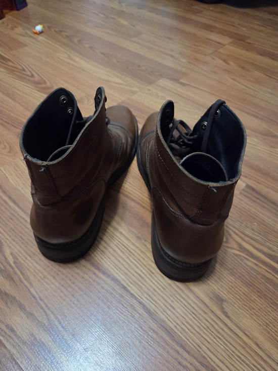 Thursday Boot Company Captain Boots Men\'s Size 12 Brown Leather Cap Toe Lace Up main image 5